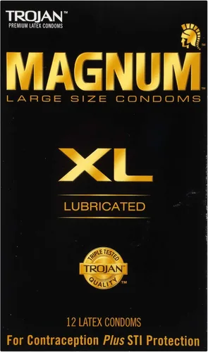 Vista 10 de TROJAN Preservativos Magnum Lubricados XL Tamaño Grande - 12