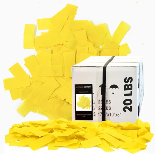 Vista 28 de Ultimate Confetti, Confeti Biodegradable Azul Bebé - Confeti de Papel de Seda Rectangular Revoloteante para Uso en Cañones y Lanzadores – Confeti