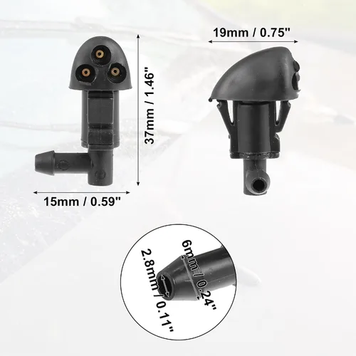 Vista 5 de ACROPIX Boquilla de limpiaparabrisas para Chevrolet Cruze 2009-2014 No.94556605 - Paquete de 1