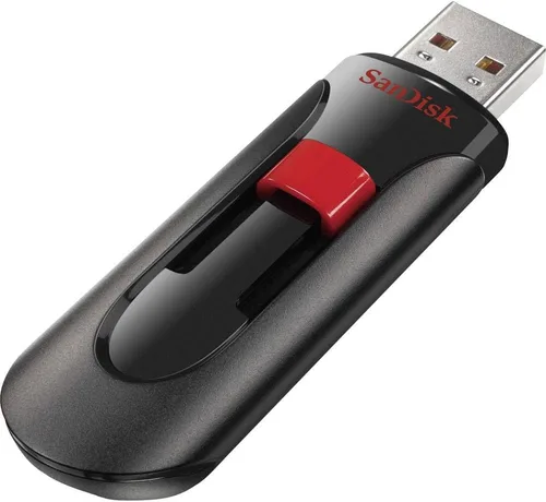 Vista 22 de SanDisk Unidad flash USB 2.0 Cruzer Glide de 32 GB - SDCZ60-032G-B35, rojo