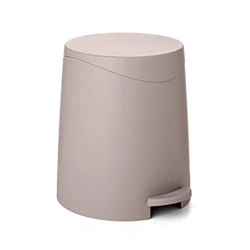 Vista 11 de Superio Mini cubo de basura para baño con tapa de 3 litros, cubo de basura de plástico de 0.75 galones, moderno bote de basura con pedal de pie