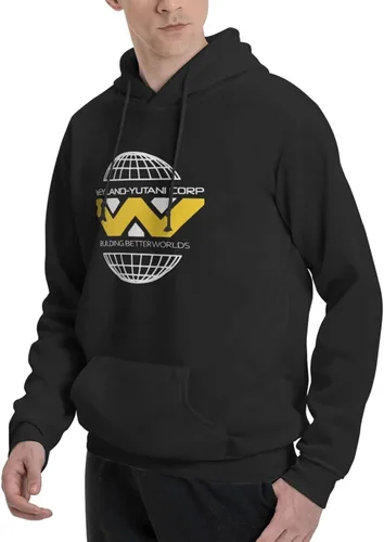 Vista 3 de GHBC Weyland Yutani Corp Mans - Sudaderas con capucha con bolsillo