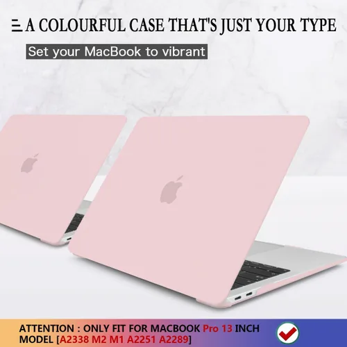 Vista 3 de CISSOOK - Funda rosa bebé para MacBook Pro de 13 pulgadas 2025-2016