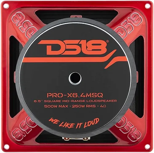 Vista 9 de DS18 PRO-X6.4MSQ 6.5X6.5'' Altavoz cuadrado de rango medio 5000 vatios 250W RMS 4 ohmios (1 altavoz)