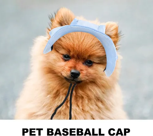 Vista 4 de Gorra de béisbol ajustable para perro, con agujeros para las orejas, gorra de béisbol para exteriores, para cachorro, perro, sombrilla, cómodo