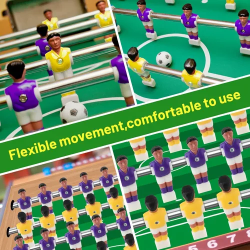 Vista 6 de Foosball Hombres Set Futbolín Jugador de Mesa de Fútbol Jugadores de Fútbol Piezas Jugador de Futbol