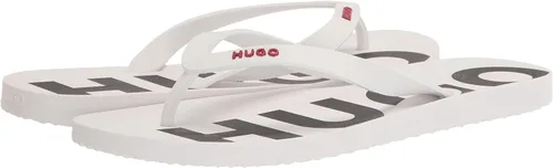 Vista 7 de HUGO Men's Big Logo Print Flip Flops Slide Sandal