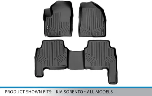 Vista 5 de MAXLINER - Juego de alfombrillas de 2 filas para Kia Sorento 2011-2013