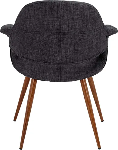 Vista 7 de Armen Living Sillón moderno de tela de carbón Phoebe
