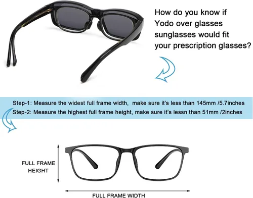 Vista 5 de yodo Gafas de sol ajustadas con lentes polarizadas para hombres y mujeres