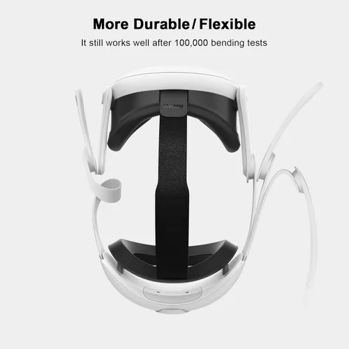 Vista 7 de AMVR Head Strap Compatible with MetaOculus Quest 3 Accessories, 0.45 LB Comfort Elite Strap Replacement Reduces Facial Stress, Adjustable Halo Strap