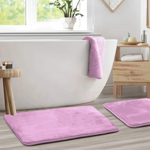Vista 151 de Clara Clark Alfombra de Baño 24" x 17" - Alfombras de Baño, Tapete de Baño de Espuma Viscoelástica, Afelpado, Acogedor, Ultra Suave, Antideslizante