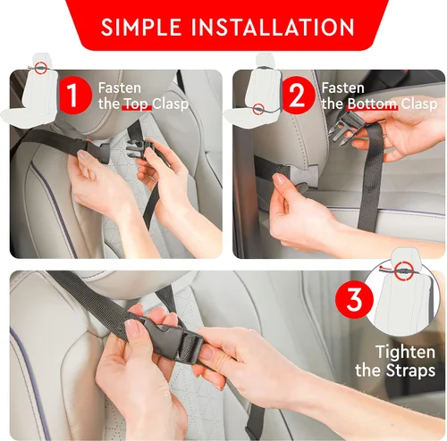 Vista 7 de Helteko Kick Mat para asiento trasero