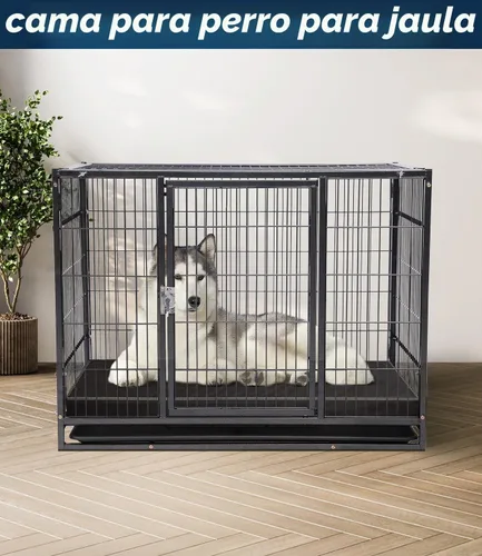 Vista 5 de Cama impermeable de cuero de vinilo para perros pequeños, almohadilla lavable para perros, fácil de limpiar, resistente al pelo de mascotas