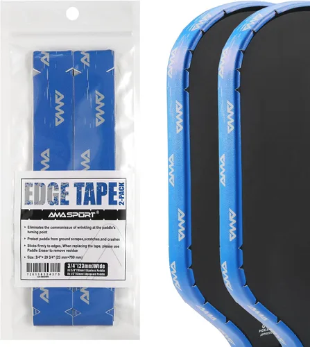 Vista 104 de PICKLETECH Cinta de protección de pala de pickleball – Protector de borde de cabeza de paleta – Cinta de protección de borde de raqueta ajuste