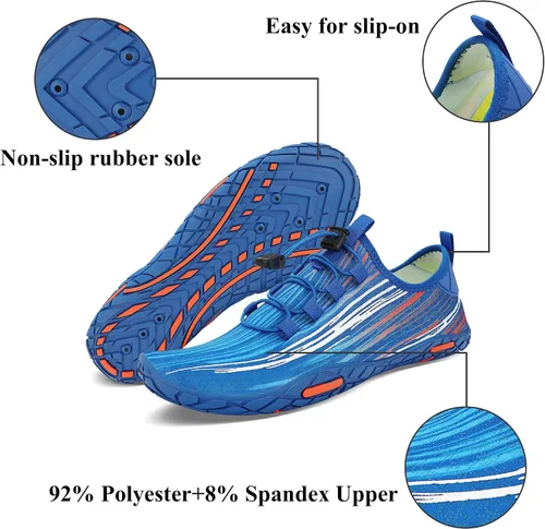 Vista 2 de TIAMOU - Zapatos de agua para hombre y mujer secado rápido y agradables para natación buceo surf calcetines acuáticos para natación senderismo