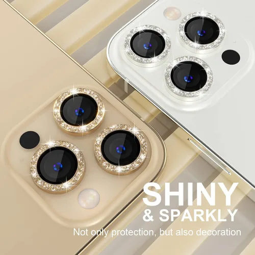 Vista 346 de Choiche Compatible para iPhone 16 Pro/iPhone 16 Pro Max Protector de Lente de Cámara, Vidrio Templado 9H Protector de Pantalla de Cubierta de Cámara