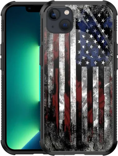 Vista 9 de Funda para iPhone 11 Pro, Funda con Bandera Americana para iPhone 11 Pro Diseño para Hombres Niños [Anti-Rayones] Antideslizante+A Prueba de Golpes