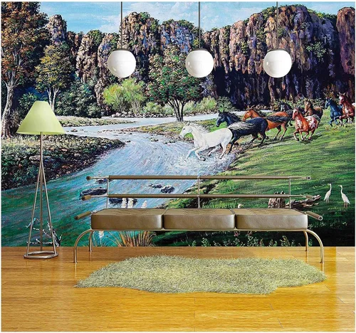 Vista 33 de wall26 - Mural adhesivo decorativo para pared (tamaño grande), WMR-WP-X-DD51-66x24x4 obra de arte 01