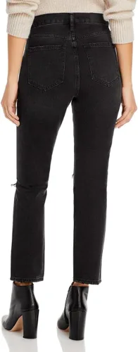 Vista 2 de Pistola Womens Keaton Destroyed Button Fly Straight Leg Jeans