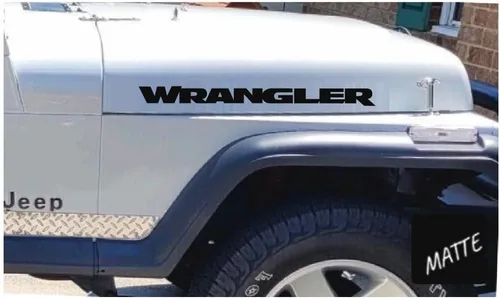 Vista 2 de Wrangler - Calcomanía para capó para Jeep Wrangler YJ (1986-1995) [rosa bebé] SJ4T7