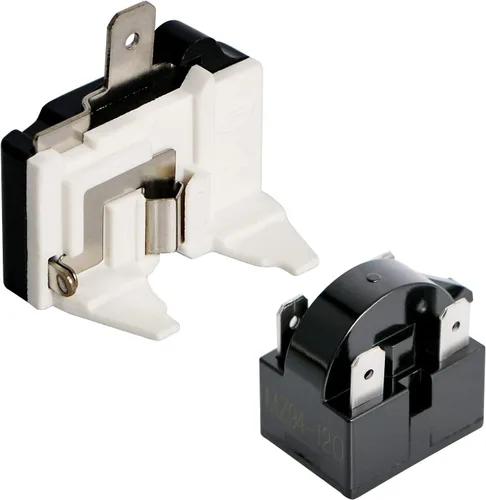 Vista 15 de Protector térmico de sobrecarga térmica de 2 pines 1/4 HP 180 W 12 ohmios + relé de arranque PTC, pieza de repuesto para refrigerador de automóvil