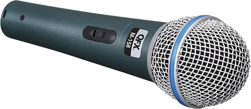 Vista 2 de QFX Micrófono dinámico para instrumentos, conector XLR (M-158), negro