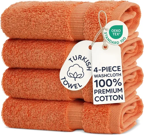 Vista 116 de Chakir Turkish Linens - Toallas turcas de 100% algodón, suaves y absorbentes (juego de 3 toallas personalizables, color aguamarina)