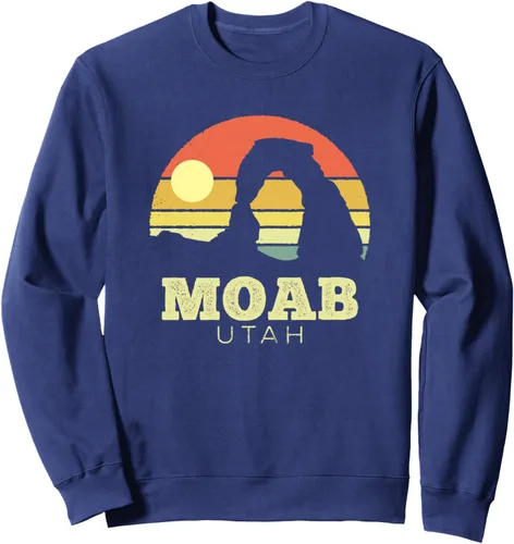 Vista 5 de Moab Utah Vintage Sunset Arches Adventure Outdoors Sudadera