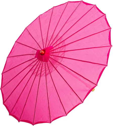 Vista 2 de THY COLLECTIBLES Parasol chino japonés de 22 pulgadas para bodas, fotografías, disfraces, cosplay, decoración y otros eventos, color liso