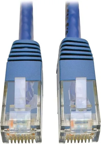Vista 24 de Tripp Lite Cable de conexión moldeado Gigabit Cat6 Cat5e RJ45 M/M 550MHz Gris