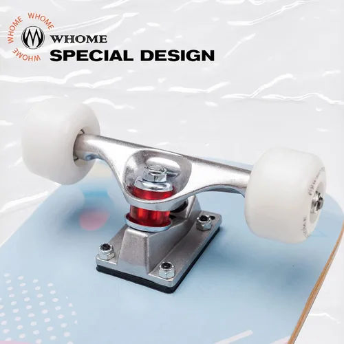 Vista 5 de WHOME Pro - Patineta completa para adultos, jóvenes y niños principiantes, de 31 pulgadas, doble patada, cóncava, 8 capas de arce duro alpino