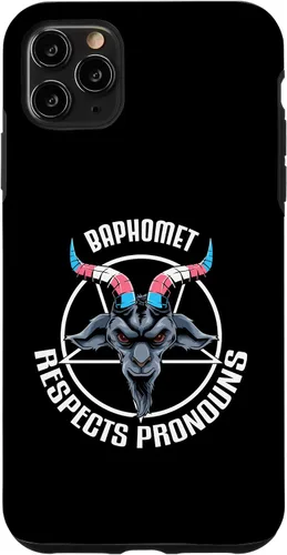 Vista 11 de Funda gótica para iPhone 14 Baphomet Devil