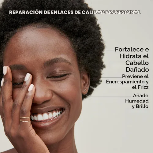 Vista 3 de Bondbar Champú reparador, protege, fortalece e hidrata todo tipo de cabello y texturas, evita que se vuele y encrespamiento, añade humedad y brillo