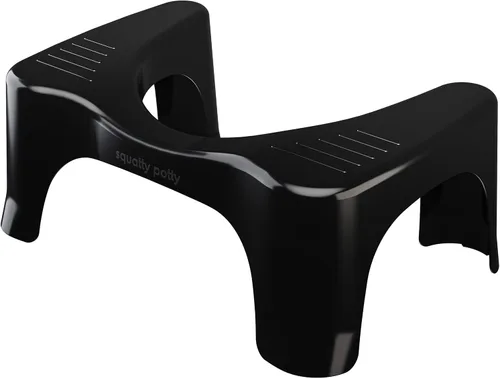 Vista 11 de Squatty Potty The Original - Taburete de inodoro de baño, ligero curvo con diseño elegante y moderno, negro, 7 pulgadas