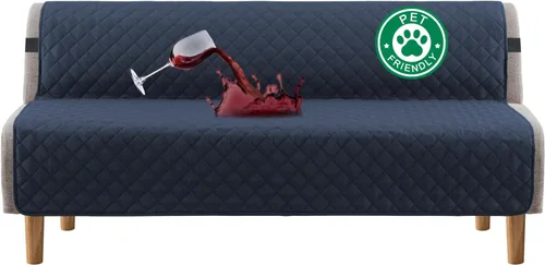 Vista 73 de Turquoize Funda 100 % impermeable para sillón de ala, protector de sofá, triple antideslizante, protector de muebles para mascotas, niños, perros