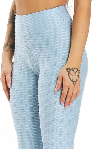 Vista 32 de SEASUM - Pantalones de yoga de cintura alta para mujer, con control de abdomen y realce de glúteos, leggings favorecedores para entrenar y correr