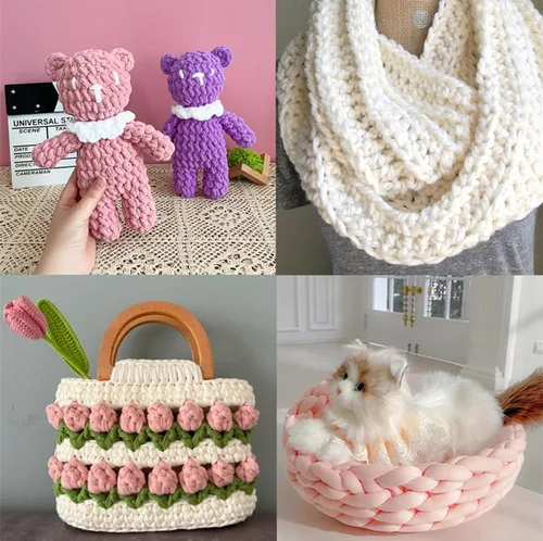 Vista 4 de Grandes Ganchos de Crochet, Ganchos de Crochet de 15 mm 12 mm 10 mm 9 mm 8 mm 7 mm 6,5 mm para Hilo Grueso