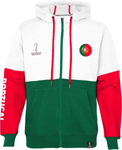 Vista 10 de Outerstuff Sudadera internacional de fútbol para hombre Copa Mundial de la FIFA Panel de contraste de país con capucha de forro polar
