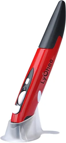 Vista 10 de lychee Ratón óptico inalámbrico de bolsillo, 2.4 GHZ USB inalámbrico óptico mini ratón de aire para PC, portátil, computadora portátil Mac (azul)