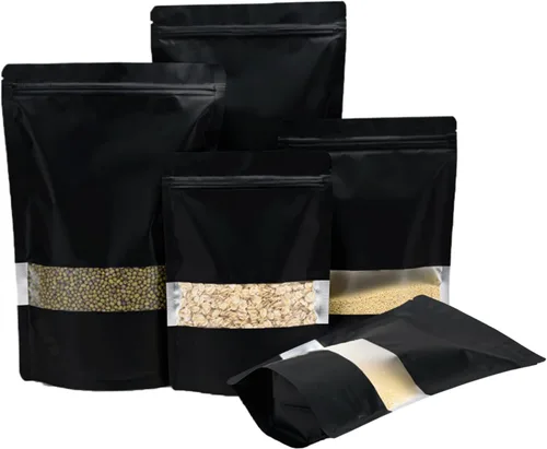Vista 8 de 100 bolsas a prueba de olores de 4 pulgadas, bolsas resellables con ventana transparente, bolsa de papel de aluminio, bolsas sellables para embalaje