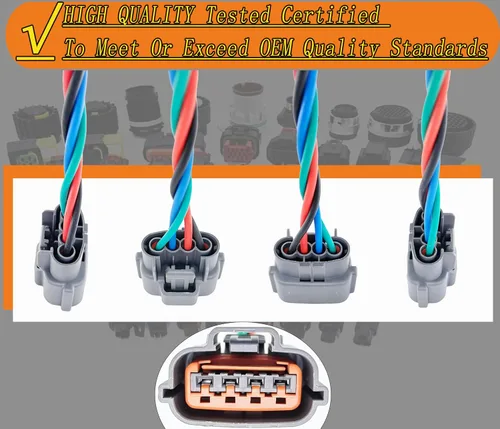 Vista 4 de Sensor de flujo de aire masivo Medidor MAF Arnés Conector Plug AFH55M12