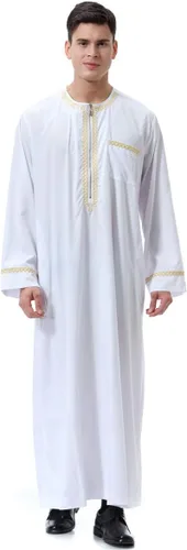 Vista 20 de Ropa musulmana para hombre, bata de caftán duradera, vestido largo de Dubai, ropa étnica, 1 bata suave