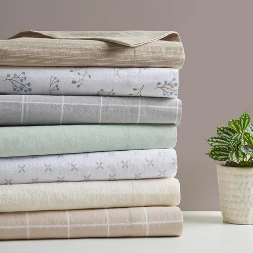 Vista 48 de Sleep Philosophy - True North - Juego de sábanas de franela, 100% de algodón, cómodo, bonito y muy suave, con bolsillo elástico que se adapta a