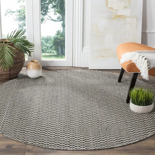 Vista 19 de SAFAVIEH Colección Montauk - Alfombra decorativa de 2 pies 3 pulgadas x 4 pies, color marfil y negro, hecha a mano de algodón estilo bohemio rural