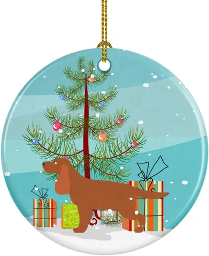 Vista 37 de Caroline's Treasures Cavalier King Charles Spaniel - Adorno de cerámica para árbol de Navidad, decoración colgante para el hogar, Navidad, fiestas