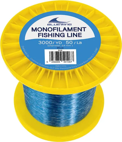 Vista 29 de BLUEWING Sedal de pesca monofilamento 6,8,10,12,15,20,25,30,40,50,60,80,100,130,250,300,400 libras, 50,100,500,1000,3000 yardas, hilo de pescar mono