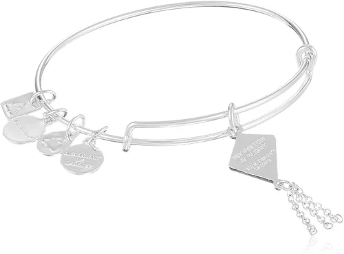 Vista 2 de Alex and Ani, Charity By Design, Inspiration In Flight, pulsera brazalete con colgante
