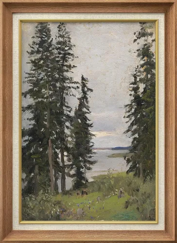 Vista 19 de SIGNWIN Arte de marco de alta calidad, elegante, vintage, ilustraciones de dibujo de árbol, arte fino, arte tradicional icónico para sala de estar
