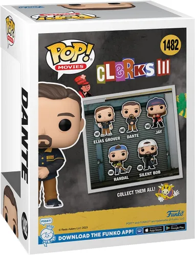 Vista 3 de Funko Pop! Movies: Clerks 3 - Dante - Figura de vinilo coleccionable - Idea de regalo - Producto oficial - para niños y adultos - Fans de películas